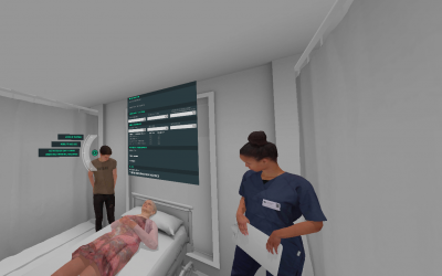 Virtual reality training to improve emergency stroke nursing care